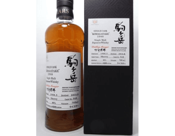 マルス　シングルカスク駒ヶ岳1988　46度　700ml